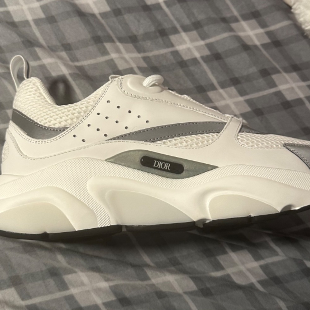 Dior B22 White Gray Technical Mesh Size 8 NEW - Picture 5 of 7